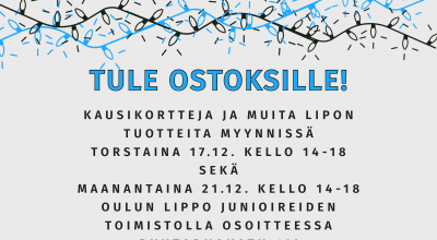 TULE OSTOKSILLE!